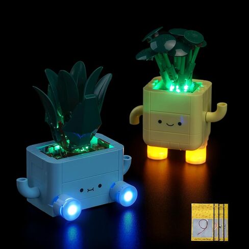 الضوء اللطيف متوافق مع Lego Happy Plants 10349 ، قم بإضاءة مجموعتك النباتية ، وضوء النسخة المطورة - باستثناء نموذج النباتات in Saudi Arabia