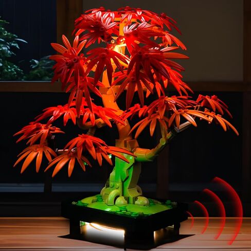 إضاءة LED متوافقة مع Lego Red Maple Bonsai Tree 10348 ， مجموعة الضوء المتوافقة مع Lego Botanicals اليابانية Red Maple 10348 ، ولم يتم تضمين مجموعة النموذج - فقط الأضواء in Saudi Arabia
