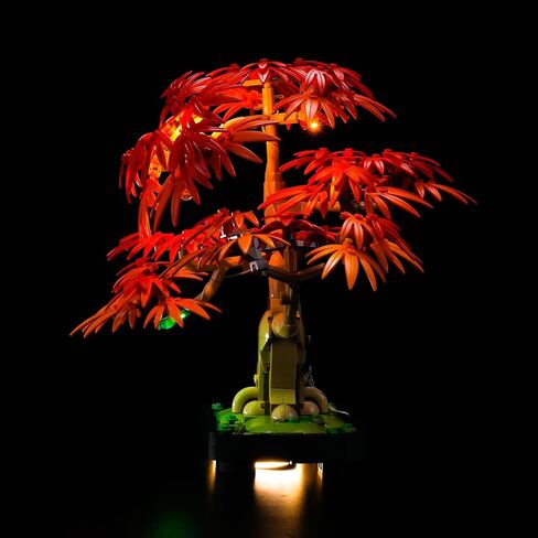 إضاءة LED متوافقة مع Lego Red Maple Bonsai Tree 10348 ， مجموعة الضوء المتوافقة مع Lego Botanicals اليابانية Red Maple 10348 ، ولم يتم تضمين مجموعة النموذج - فقط الأضواء in Saudi Arabia