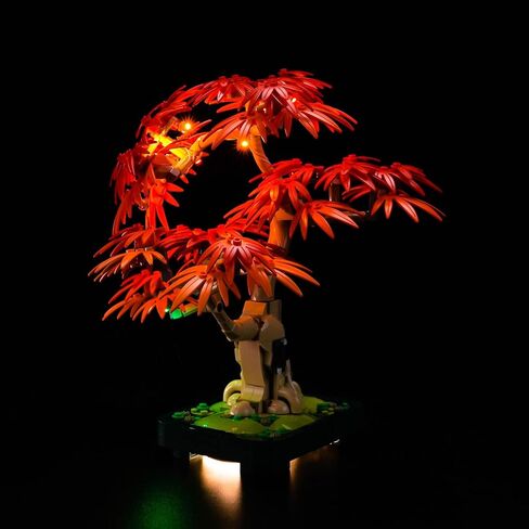إضاءة LED متوافقة مع Lego Red Maple Bonsai Tree 10348 ， مجموعة الضوء المتوافقة مع Lego Botanicals اليابانية Red Maple 10348 ، ولم يتم تضمين مجموعة النموذج - فقط الأضواء in Saudi Arabia