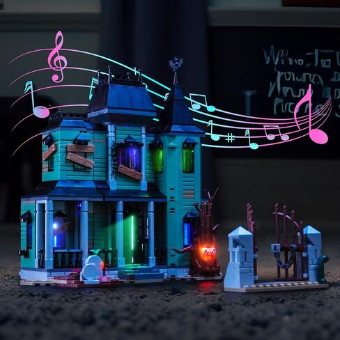 إضاءة LED متوافقة مع LEGO 31167 Haunted Mansion ، Music Version Light Kit متوافق مع Lego Creator 3 في 1 31167 مبنى المنزل ، نموذج غير مدرج in Saudi Arabia