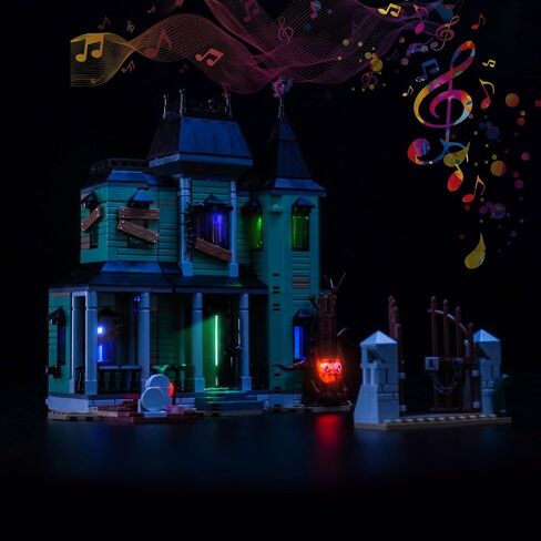 إضاءة LED متوافقة مع LEGO 31167 Haunted Mansion ، Music Version Light Kit متوافق مع Lego Creator 3 في 1 31167 مبنى المنزل ، نموذج غير مدرج in Saudi Arabia