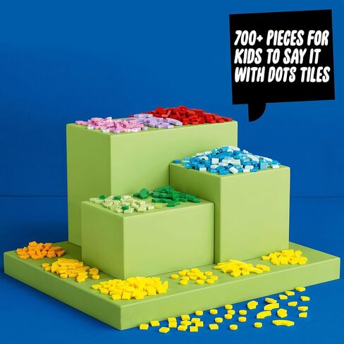 LEGO DOTS الكثير من النقاط البلاط الحروف 41950 مجموعة Ultimate Collection Arts & Crafts Kit للأطفال ، وصنع الرسائل المخصصة ، وزينة الغرفة ، والفردية التعبير ، والغرفة ، وفكرة الهدية للأطفال ، والمراهقين ، والفتيان ، والبنات in Saudi Arabia