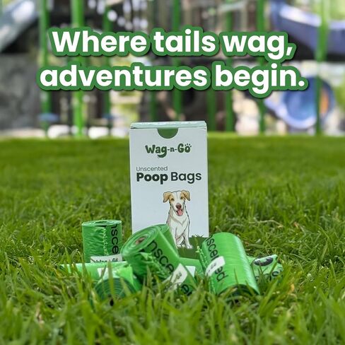 Dog Poop Bags Rolls, 120 Count Unscented Doggie Waste Bags, Leak Proof, Easy to Tear, Fits All Dispensers in Saudi Arabia