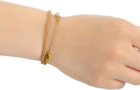 6Pcs Gold Necklace Extenders for Women Chain Extenders for Necklaces 2" 4" 6" Stainless Steel Jewelry Chain Extender for Bracelet Anklet Necklace Extensions for Jewelry Making (5/10/15cm) in Saudi Arabia