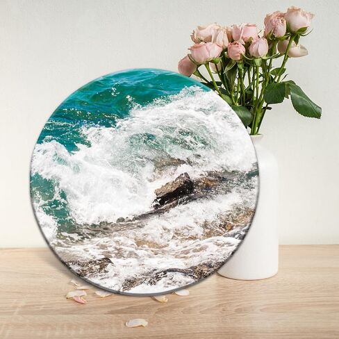 طاولة راتنج كبيرة إضافية 12 بوصة مستدير السيليكون صينية لوحة الجدول القالب لصالح راتنج الايبوكسي الصب DIY ، لوحة التقطيع ، زخرفة سطح المكتب in Kuwait