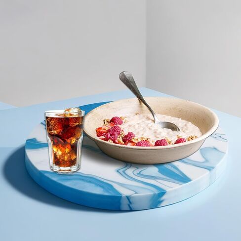 طاولة راتنج كبيرة إضافية 12 بوصة مستدير السيليكون صينية لوحة الجدول القالب لصالح راتنج الايبوكسي الصب DIY ، لوحة التقطيع ، زخرفة سطح المكتب in Kuwait