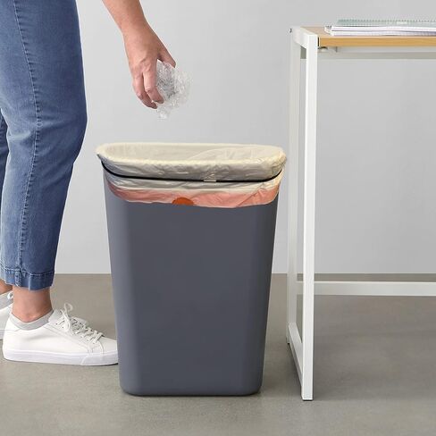 Trash Can Bands, Garbage Can Bands Fit 8-30 Gallon Trash Cans, Durable Rubber Bands with Strong Elasticity Hold Trash Bags in Place, (Black & White - 6 Pcs) in Kuwait