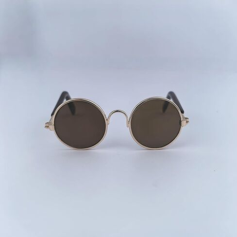 نظارات لدمى لابوبو ， 4 أزواج من النظارات المصغرة المخصصة بحجم 2.8 بوصة (7 سم) ، مناسبة للدمى من 3.94-6.7 بوصة (10-17 سم) ، والأطر المعدنية ، والوردي ، والأزرق ، والأصفر ، والأرجواني in Kuwait