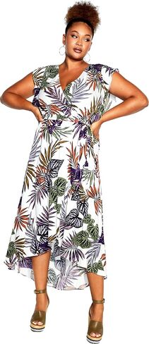 City Chic Women's Apparel womens City Chic Plus Size Maxi Cassie Prt Dress in Kuwait