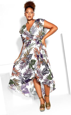 City Chic Women's Apparel womens City Chic Plus Size Maxi Cassie Prt Dress in Kuwait