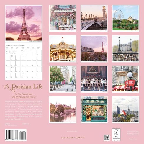 Graphique 2026 Wonders of the World Wall Calendar | 12 "× 12" | ورقة سميكة | المنظم والمكاتب منظم | شبكة شهرية كبيرة | 3 لغات وأعياد ملحوظة | صفحة معاينة 4 أشهر لعام 2027 in Saudi Arabia