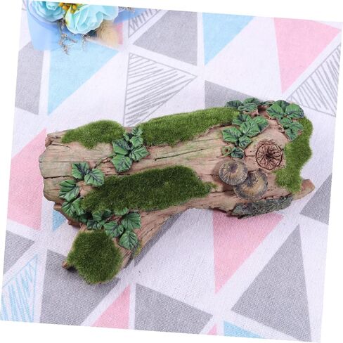 1Pc Climbing Rockery for Fish Tank Durable Synthetic Resin Habitat Decor for Turtles Lizards and Reptiles Flocking Bark Design for Pet Tanks and Terrariums in Saudi Arabia