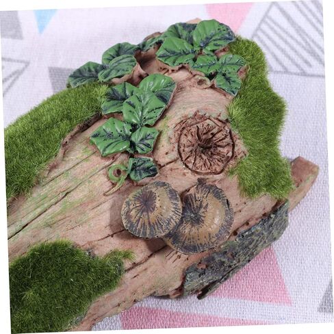 1pc Resin Climbing Rockery for Aquatic Pets Flocking Bark Design for Turtle Reptile Animals Realistic Aquarium Decoration Climbing Habitat for Terrarium Environments in Saudi Arabia