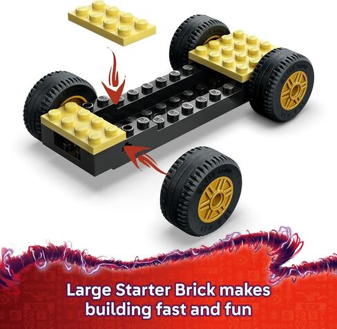 Lego Ninjago Rogue vs. Drix Race Car Building Toy لأطفال ما قبل المدرسة - لعبة Ninja مع Starter Brick for Boys & Girls ، 4+ - فكرة هدية لأعياد الميلاد و Dragons Rising Fans - 71840 in Saudi Arabia