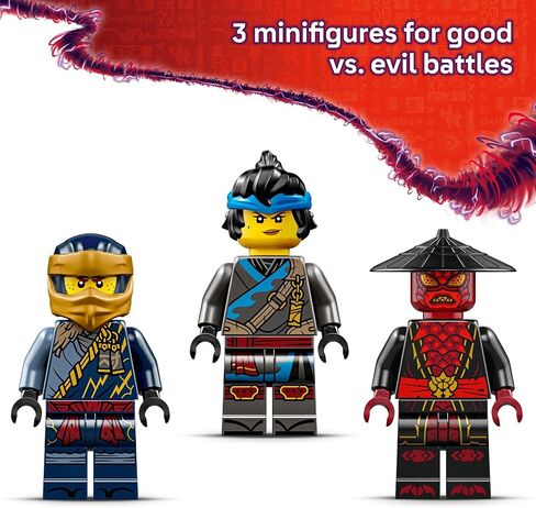 Lego Ninjago Rogue vs. Drix Race Car Building Toy لأطفال ما قبل المدرسة - لعبة Ninja مع Starter Brick for Boys & Girls ، 4+ - فكرة هدية لأعياد الميلاد و Dragons Rising Fans - 71840 in Saudi Arabia