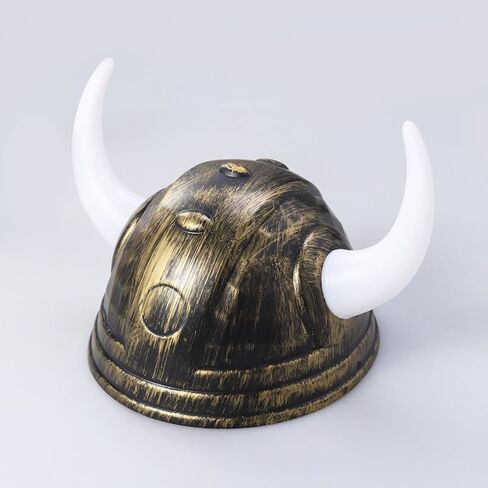 Viking Helmet Berserker Warrior Costume Hat with Horns Buffalo Ox Horns Viking Costume Hat Halloween Cosplay Props in Saudi Arabia