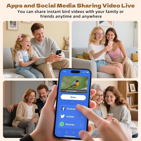 تغذية الطيور الذكية مع الكاميرا بالطاقة الشمسية التعرف على 10،000+ Bird 2K UHD Video Live Fruct Arrival تنبيهات واكتشاف الحركة في الوقت الفعلي للعشاق لعشاق الطيور في الهواء الطلق in Kuwait