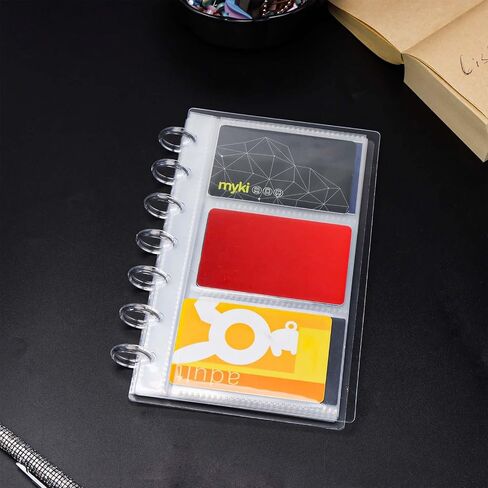 NatSumeBasics A6 Discbound Binder Sleeves – 20 Clear Cash Envelopes Sheets, 0.25mm PP, A6 Size (6.3" x 3.1"), Frosted Frame & Reinforced Corners (1-Pocket) in Saudi Arabia