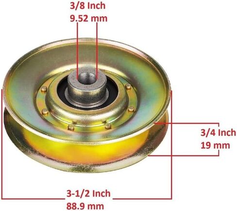 #US Parts 2 Drive Transmission Idler Pulley for Husqvarna GTH2248XP GTH2250XP GTH2254XP (fantparts#96250117) in Saudi Arabia