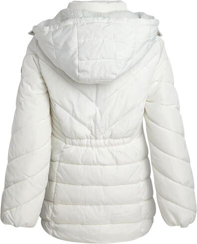 DKNY Girls’ Winter Coat – Heavyweight Anorak Puffer Coat with Cinched Waist – Sherpa Lined Insulated Jacket for Girls (7-16) in Saudi Arabia