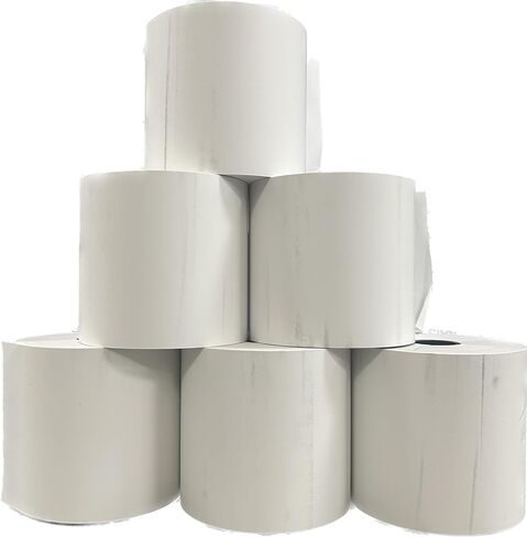 442LORIMAR Thermal Receipt Paper - For Direct Thermal Print - 4" X 574 Ft - 6 / Carton - Bright White, EXCLUSIVE LISTINGS OF 442LORIMAR INC in Saudi Arabia