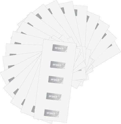 100 Pcs NFC Tags Sticker Ntag213 Adhesive Blank NFC Stickers Chip Rewritable 144 Bytes Memory Programmable RFID Stickers Tags Compatible with All NFC-Enabled in Saudi Arabia