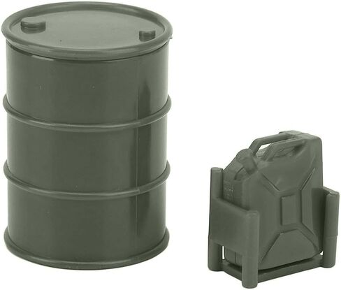 RC Car Simulated Fuel Tank, 2pcs RC Simulation Decoration Lightweight Mini Oil Drum Fuel Tank for 1/24 Crawler Car Decoration Accessory (Dark Green) in Saudi Arabia