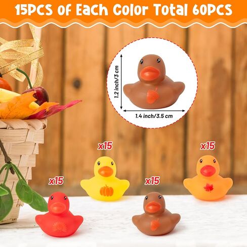 Haooryx Halloween Mini Rubber Ducks - 120Pcs Spooky Pumpkin Bat Spider Little Boo Tiny Squeak Ducky Bathtub Float Bath Toys Halloween Party Favor Kids Birthday Gift Baby Shower Decor Class Game Reward in Saudi Arabia