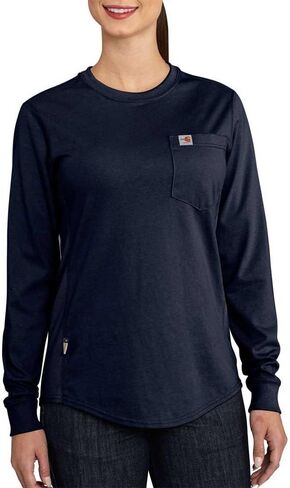 Carhartt Flame Resistant Womens Force Cotton Long Sleeve Crew T Shirt in Saudi Arabia