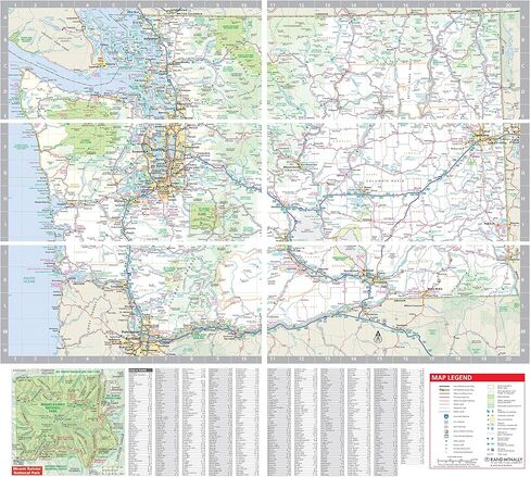 Rand McNally Easy to Fold: Washington State Laminated Map in Saudi Arabia
