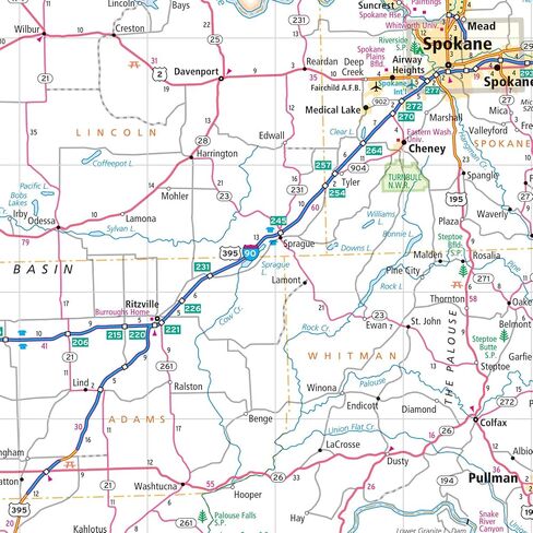 Rand McNally Easy to Fold: Washington State Laminated Map in Saudi Arabia