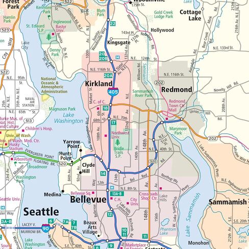 Rand McNally Easy to Fold: Washington State Laminated Map in Saudi Arabia