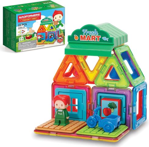 Magformers - Mart Set, Multicolor, Magnetic Building Tiles, Blocks - Educational Magnetic Building STEM Toy in Saudi Arabia