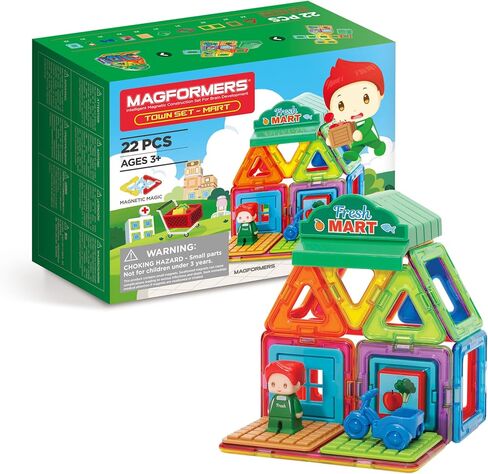 Magformers - Mart Set, Multicolor, Magnetic Building Tiles, Blocks - Educational Magnetic Building STEM Toy in Saudi Arabia