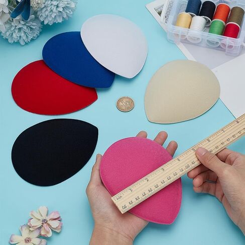 FINGERINSPIRE 6 Colors Teardrop Fascinator Hat Base 5x4 inch EVA Millinery Base Cocktail Hats Making Base, Women Hat Craft Material Supply for Making Party Wedding Church Hat in Saudi Arabia