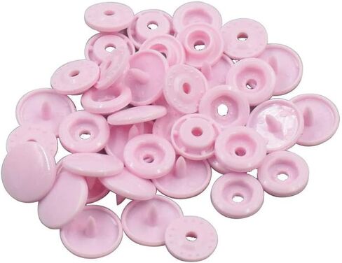 Tusrai Orange Plastic Snap Button Size 20 100Sets Sew On Plastic Snap Fasteners for Clothing Glossy T5 Round -B55 in Kuwait