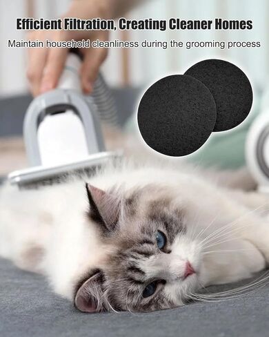 Filter Sponge Replacement Accessories Fit for Neabot Neakasa P1 Pro Pet Grooming Kit & Vacuum, 3.74'' Diameter Circle 10 pack in Saudi Arabia