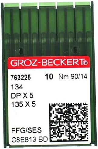 100pcs Groz-Beckert 134 135X5 Dpx5 FFG/SES Needle for Singer Pfaff Sewing Machine Dp x 5 Dp*5 (14(90)) in Saudi Arabia