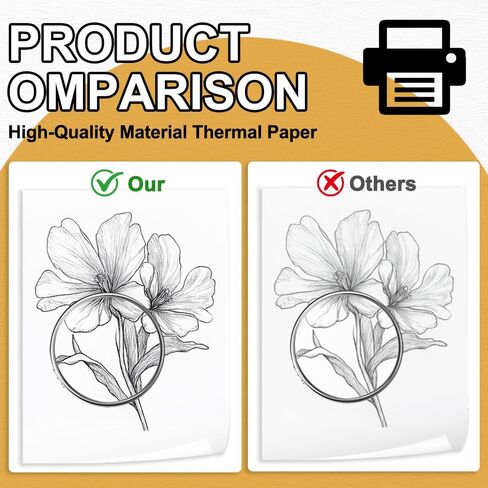 8 Rolls Thermal Paper 8.5’’ x 11’’ White for Thermal Printer, Rolls for A285M/ PD-A4/ M08F- Letter Portable Printers Wireless for Travel and Home Use as Office Paper in Saudi Arabia