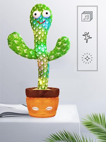 لعبة Cactus Baby Toy Talking Cactus Toys ، وتغني لعبة تحاكي لعبة الموسيقية للرضع ، يكرر ما تقوله (التحكم في مستوى الصوت) in Kuwait