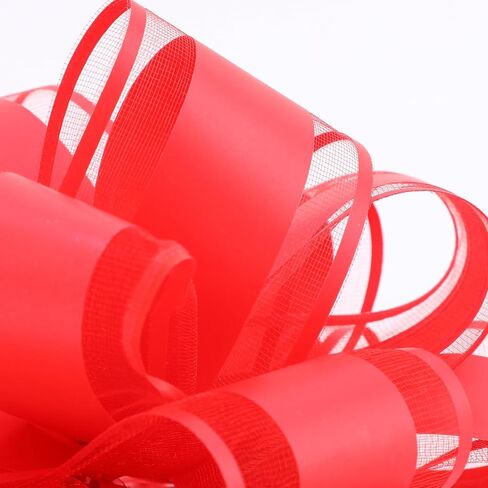 12 PCS سحب أقواس لالتفاف الهدايا ، أقواس زفاف حفلات لصناديق التغليف أو زينة الزهور ، زينة الهدايا （6 بوصات و 3 بوصات 6 قطع كل） in Kuwait