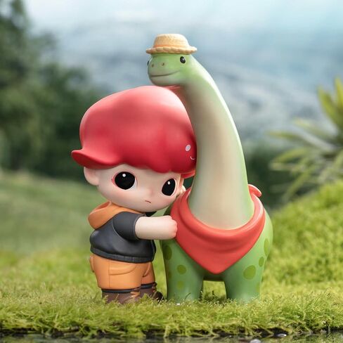Pop Mart DiMoo Jurassic World Series Terms Follo Box ، وشخصيات التصميم العشوائي ، ألعاب القابلة للتحصيل ، ديكورات منزلية ، وهدايا عيد ميلاد العطلات للفتيات والفتيان ، صندوق واحد in Kuwait