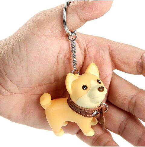 DomeStar Cute Dog Key Chain, Keyring Keychain for Boys Girls Kids Children Adults, Super Adorable Dog Key Ring in Saudi Arabia