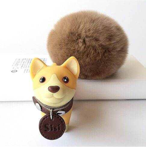 DomeStar Cute Dog Key Chain, Keyring Keychain for Boys Girls Kids Children Adults, Super Adorable Dog Key Ring in Saudi Arabia
