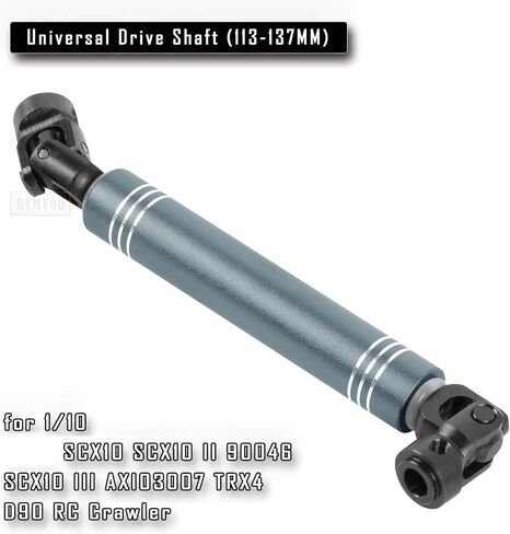 RC Drive Shaft Axles 98-115MM Upgrades Part for 1/10 SCX10 SCX10 II 90046 SCX10 III AXI03007 TRX4 D90 RC Crawler,Universal Driveshaft CVD Hop-Ups in Saudi Arabia