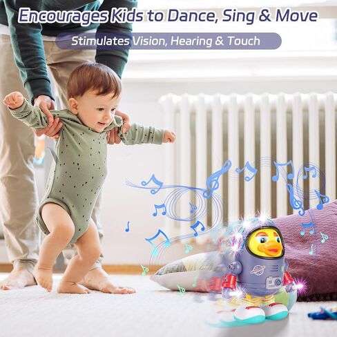 لعبة Dancing Space Duck Toy ، لعبة Duck Duck Dancing Interactive Toy ، Dancing Duck ، Sinting Singing Walking Duck Toys مع Music LED Lights for Kids Birthday Gifts in Saudi Arabia
