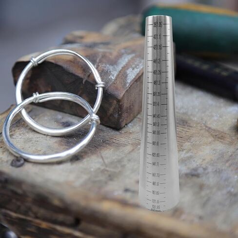 Bracelet Mandrel Sizer Adjust, Bracelet Making, Jewelry Repair Portable Bangle Mandrel for Jewelry Makers DIY Beginners, StainlessSteel Round in Saudi Arabia