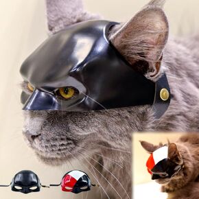 2Pack Upgraded Cat Bat Mask - Funny Bat Mask for Cats with Adjustable Strap, Pet Apparel Accessory for Cosplay Party, Feline Halloween Costume for Cats in Saudi Arabia