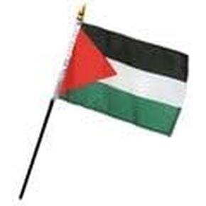 4x6 inch Palestine miniature desk flag stick flag in Saudi Arabia